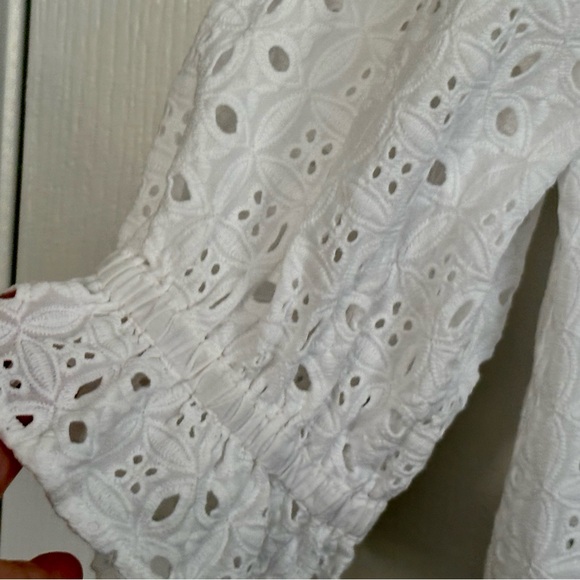Anthropologie /Porridge Womens Top, White Eyelet Lace, size small - Picture 8 of 9